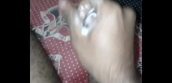  Desi big hard mumbai dick sloppy jerking off with spit